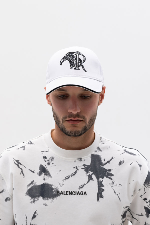 White Stefano Ricci With Black Logo - Cap