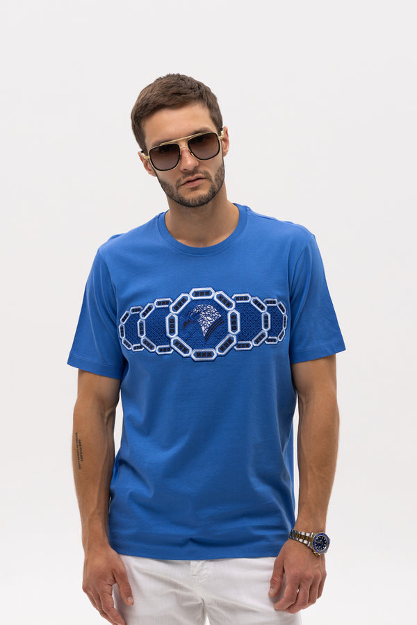 Stefano Ricci Dark Blue T-Shirt