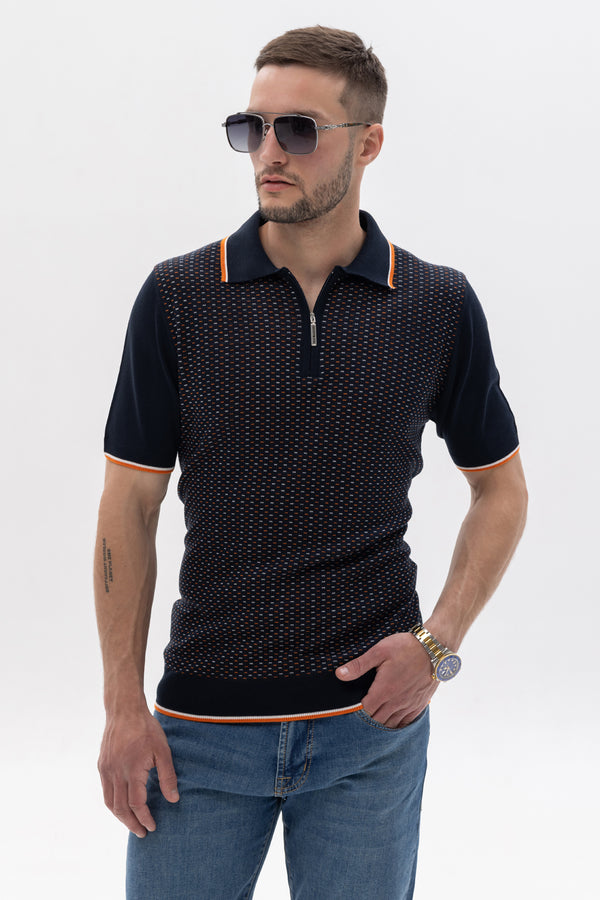 Stefano Ricci Dark Blue Polo Shirt