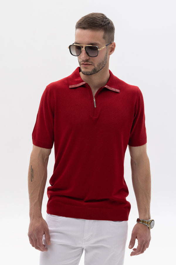 Stefano Ricci Red Polo Shirt