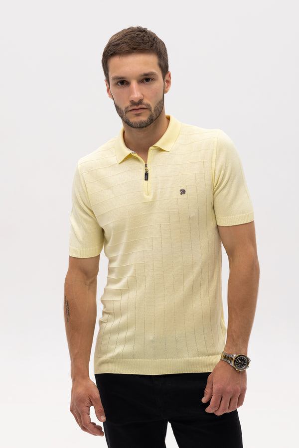 Zilli Light Yellow Polo Shirt