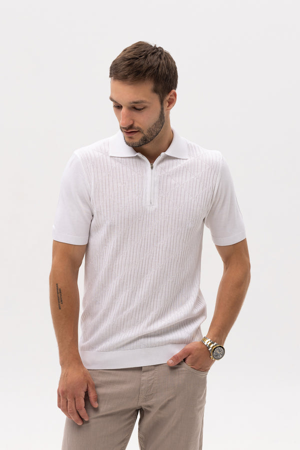 Brioni White Polo Shirt