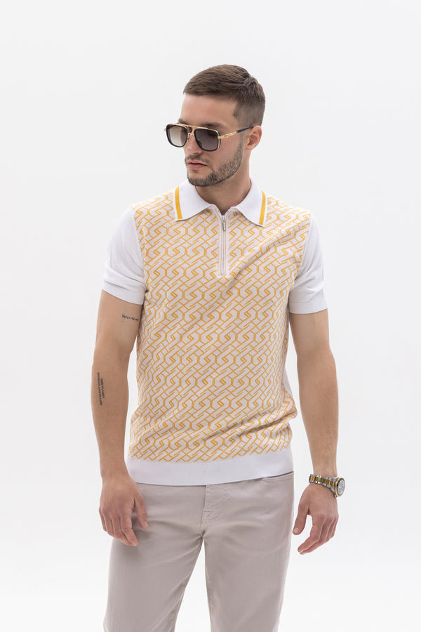 Zilli Yellow Polo Shirt