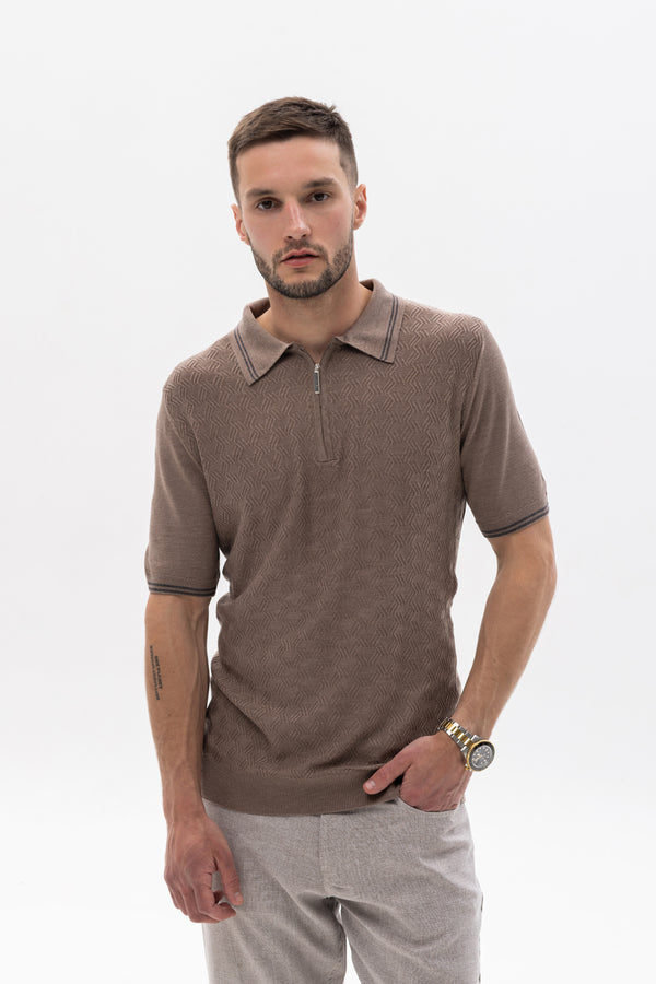 Stefano Ricci Brown Polo Shirt