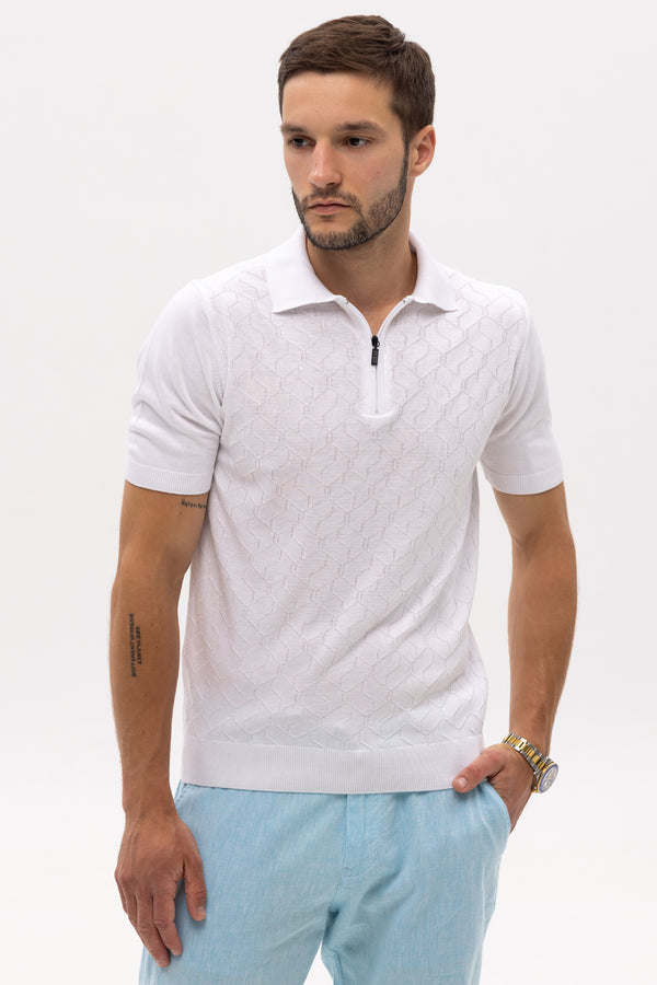Zilli White Polo Shirt