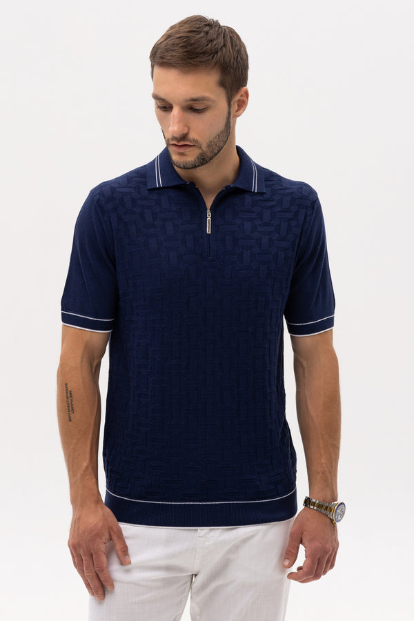Stefano Ricci Dark Blue Polo Shirt
